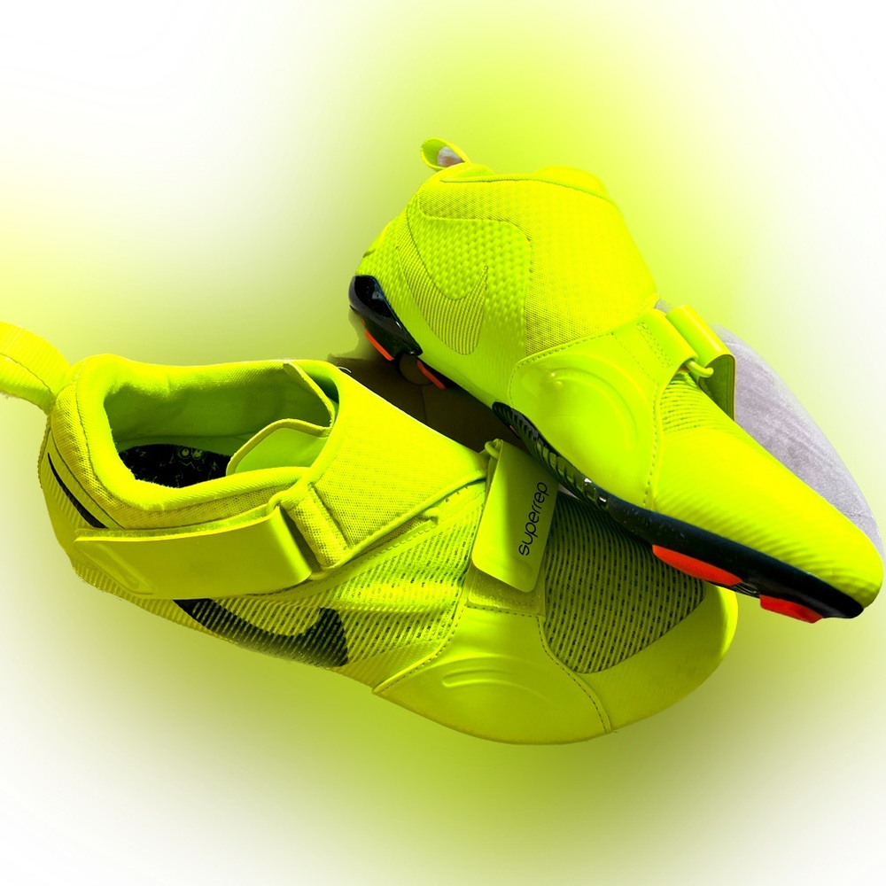Nike SuperRep Cycle -Indoor Cycling Shoes
Cyber/Bright Mango
Size wm12 /EU 44.5